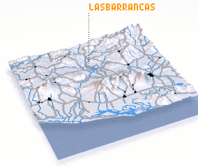 3d view of Las Barrancas