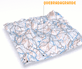 3d view of Quebrada Grande