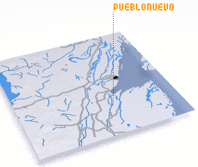 3d view of Pueblo Nuevo