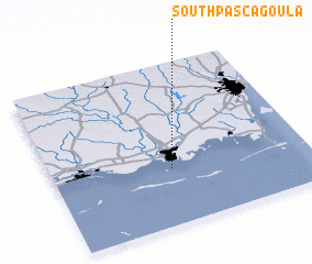 3d view of South Pascagoula