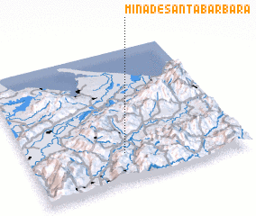 3d view of Mina de Santa Bárbara