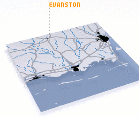 3d view of Evanston