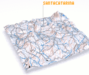 3d view of Santa Catarina