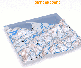 3d view of Piedra Parada