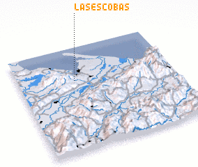 3d view of Las Escobas