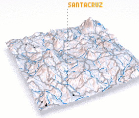 3d view of Santa Cruz