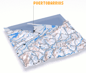 3d view of Puerto Barrios