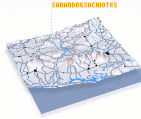 3d view of San Andrés Achiotes