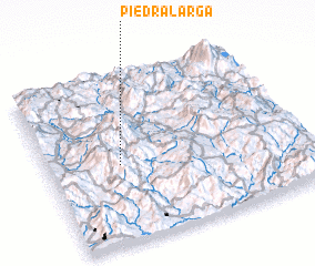 3d view of Piedra Larga