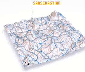 3d view of San Sebastián