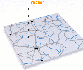 3d view of Lebanon