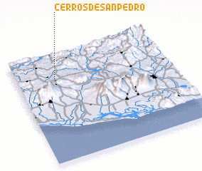 3d view of Cerros de San Pedro