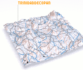 3d view of Trinidad de Copán