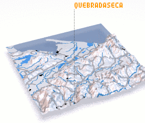 3d view of Quebrada Seca