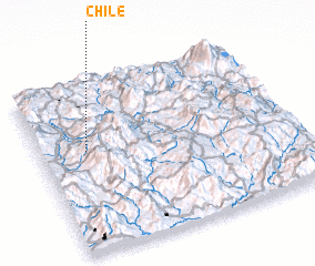 3d view of Chile