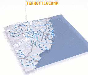 3d view of Teakettle Camp