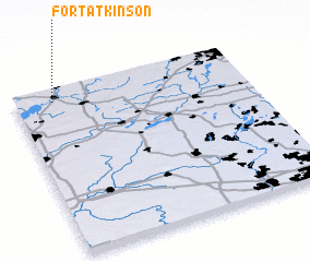 3d view of Fort Atkinson