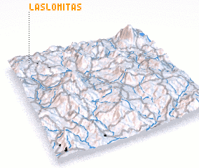 3d view of Las Lomitas