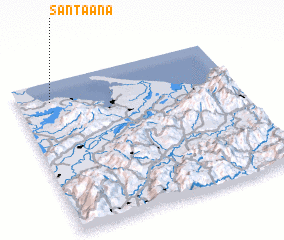 3d view of Santa Ana