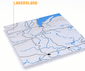 3d view of Lake Roland