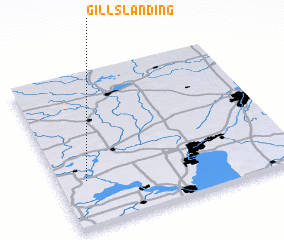 3d view of Gills Landing