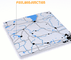 3d view of Fox Lake Junction