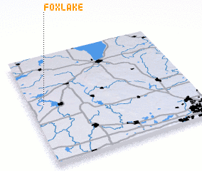 3d view of Fox Lake