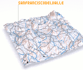 3d view of San Francisco del Valle