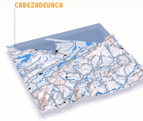 3d view of Cabeza de Vaca