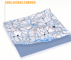 3d view of San Luis del Carmen