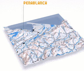 3d view of Peña Blanca