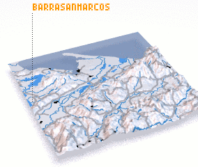 3d view of Barra San Marcos