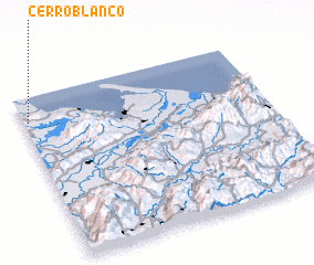 3d view of Cerro Blanco