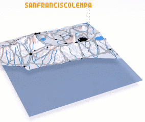 3d view of San Francisco Lempa