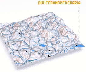 3d view of Dulce Nombre de María