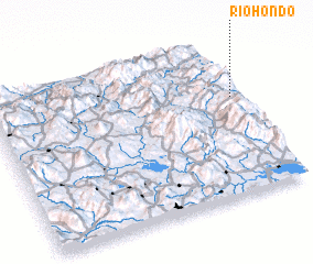 3d view of Río Hondo