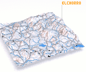 3d view of El Chorro