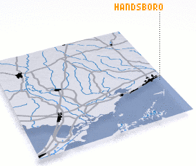3d view of Handsboro