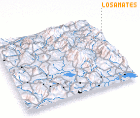 3d view of Los Amates