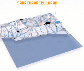 3d view of San Pedro Perulapán