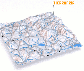 3d view of Tierra Fría