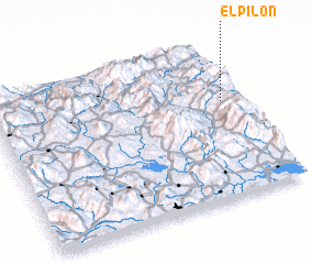 3d view of El Pilón