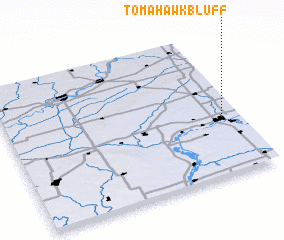 3d view of Tomahawk Bluff