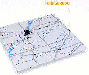 3d view of Funks Grove