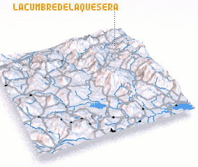 3d view of La Cumbre de la Quesera