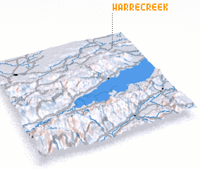 3d view of Warre Creek