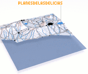 3d view of Planes de Las Delicias