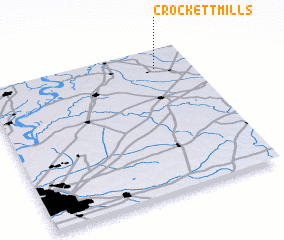 3d view of Crockett Mills