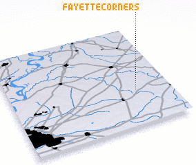 3d view of Fayette Corners