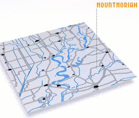 3d view of Mount Moriah